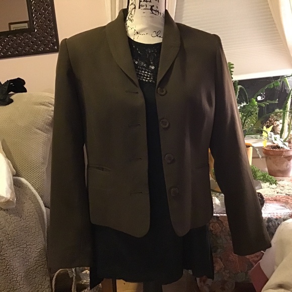 Blacker by Stanley Blacker Women’s Silk Wool Blazer / Jacket Size 10P - Picture 4 of 10